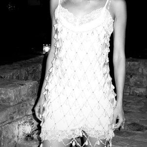 Retrofete Tulum Pearl Dress + Intimissimi Slip Dress Combo